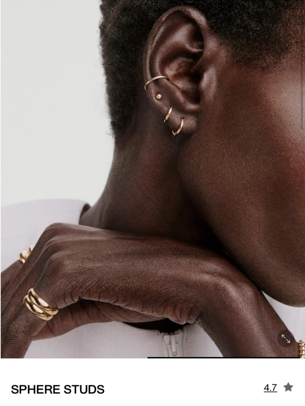 Mejuri 14K Sphere Studs Gold